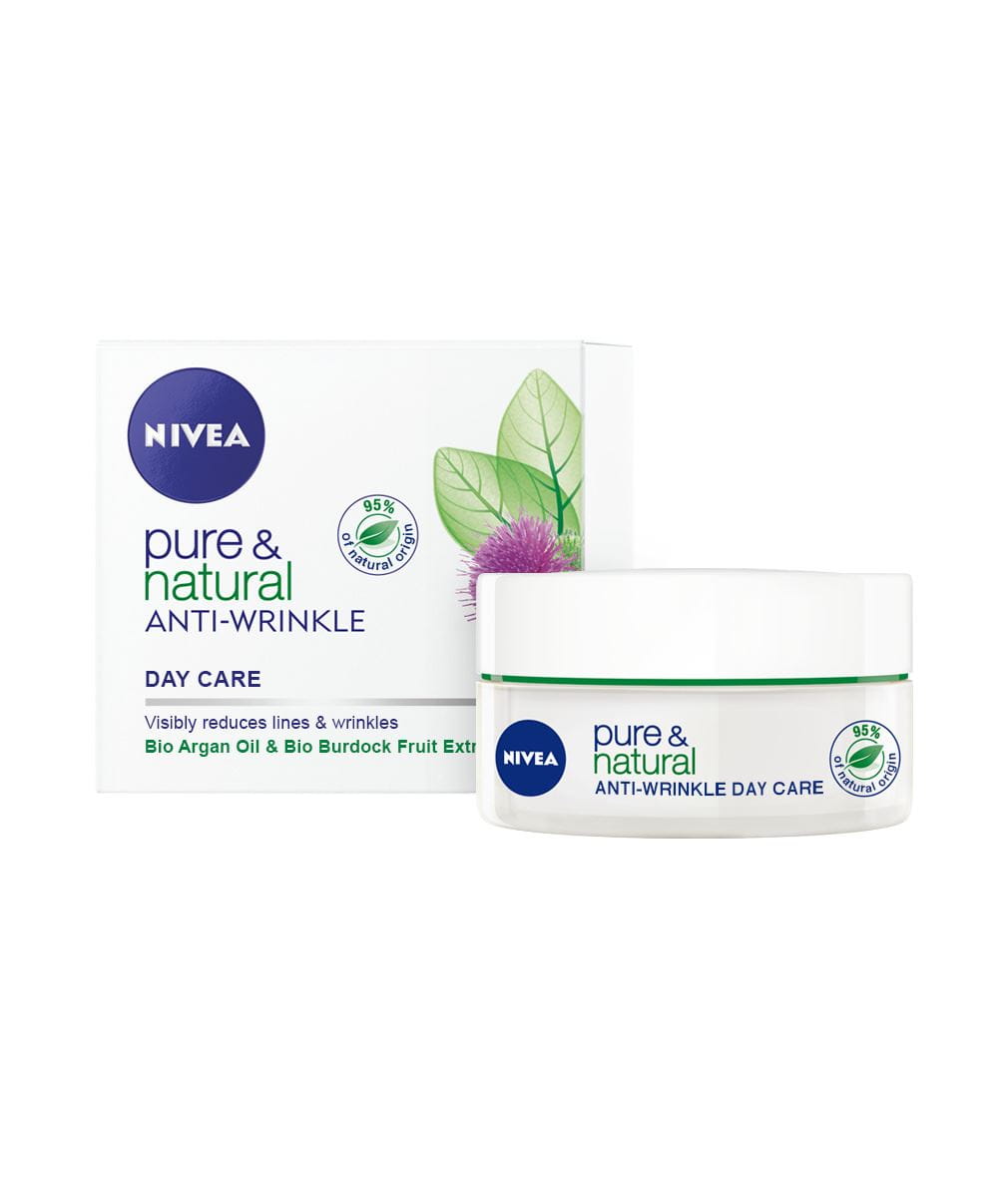 Pure and Natural Anti Wrinkle Day Cream | Anti-Ageing| NIVEA